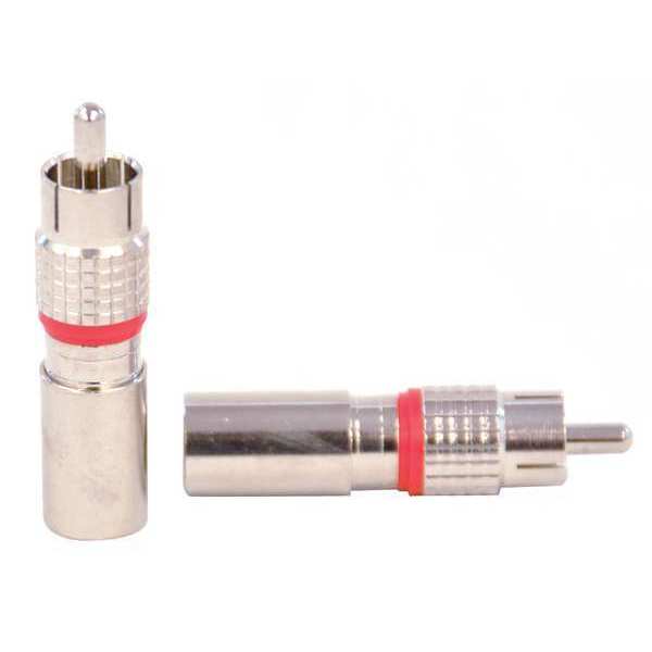Cable Coupler, RCA/Male, RG6 Coax, PK10
