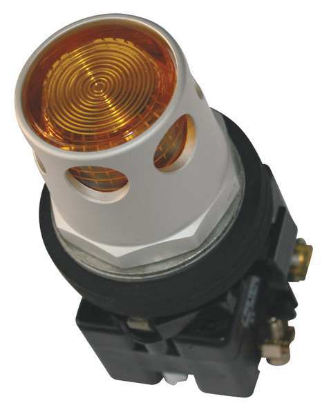 Illuminated Push Button, 30 mm, 1NC, Yellow