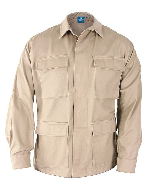 Khaki Cotton Military Coat size XLT