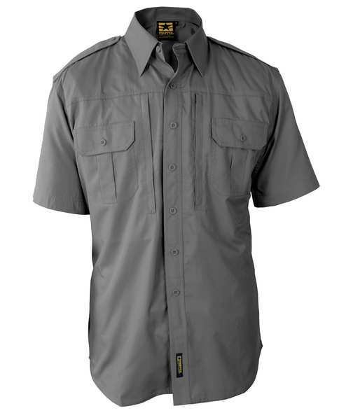 Tactical Shirt, Gray, Size 3XL Reg