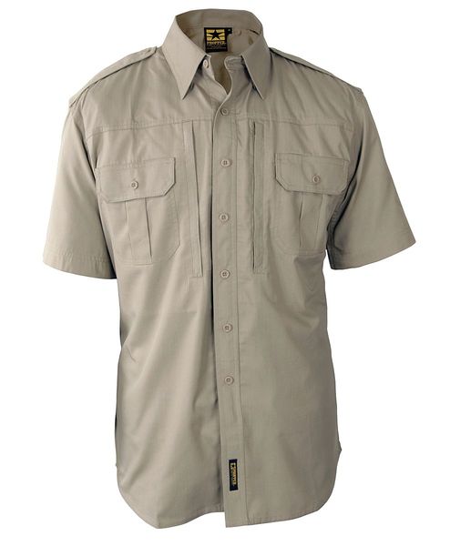 Tactical Shirt, Khaki, Size M Reg