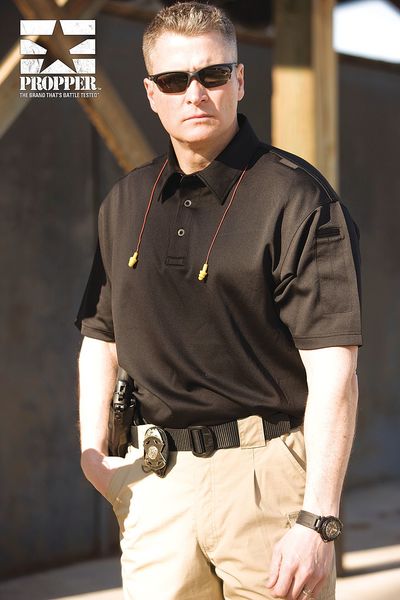 Tactical Polo, Black, Size 3XL