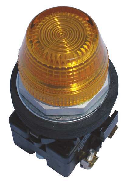 Pilot Light Complete Unit, LED, Yellow