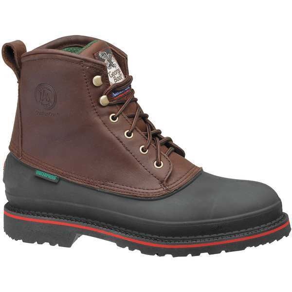 Size 8 Men's 6 in Work Boot Steel Work Boot, Dark Chocolate