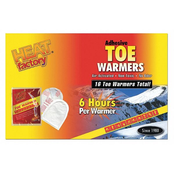 Toe Warmers, White, PR, PK8