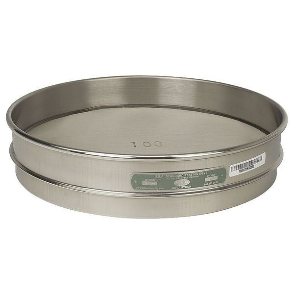 Sieve, #100, S/S, 12 In, Half Ht