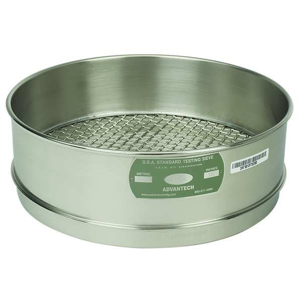 Sieve, #40, S/S, 12 In, Full Ht