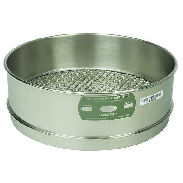 Sieve, #25, S/S, 12 In, Full Ht