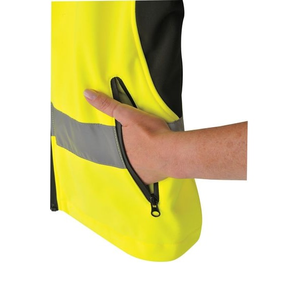 Ladies Jacket, Hi-VisMed, Blk/Yellow