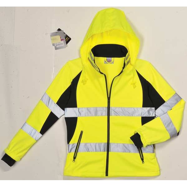 Ladies Jacket, Hi-VisMed, Blk/Yellow