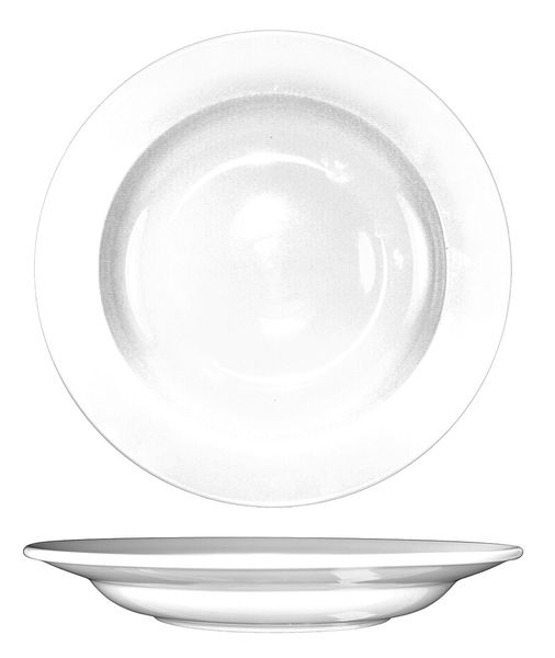 Pasta Bowl, 25 oz., Ceramic European White PK12