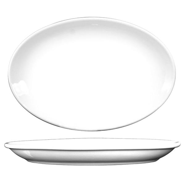 Platter, 13-1/4x9-7/8, European Wht, PK12