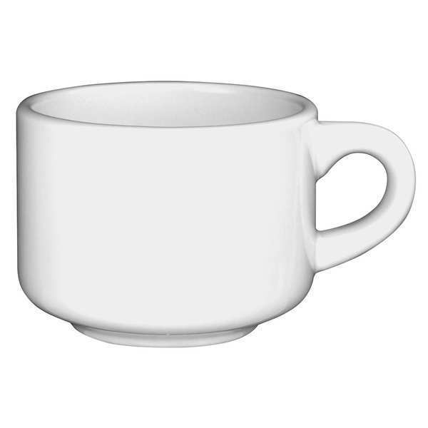 European White Stackable Cup 7-1/2 oz., Pk36