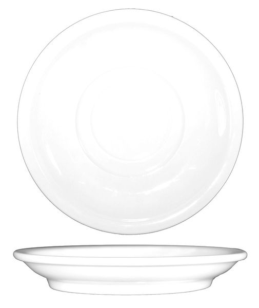 Saucer, 6 In. Dia., European White, PK36