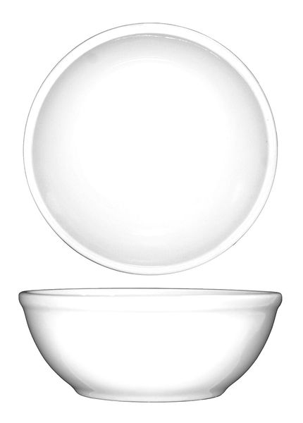 Nappie Bowl, 16 oz., Ceramic European White PK36
