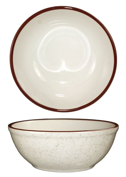 Nappie Bowl, 16 oz., Ceramic Brown Speckle PK36