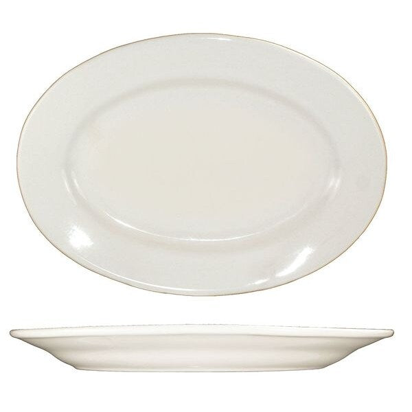 Platter, 8-1/4x5-7/8, American White, PK36