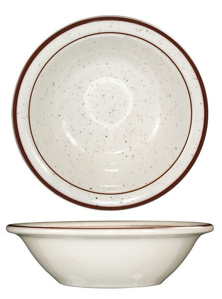 Fruit Bowl, 4 oz., Ceramic Brown Speckle PK36
