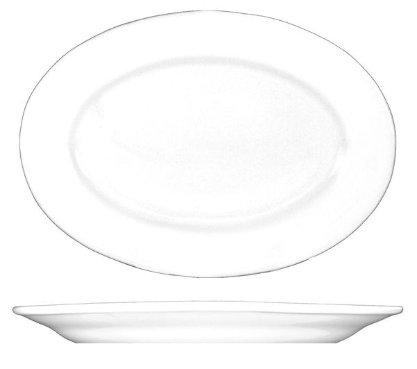 Platter, 7-1/8x4-5/8, European White, PK36
