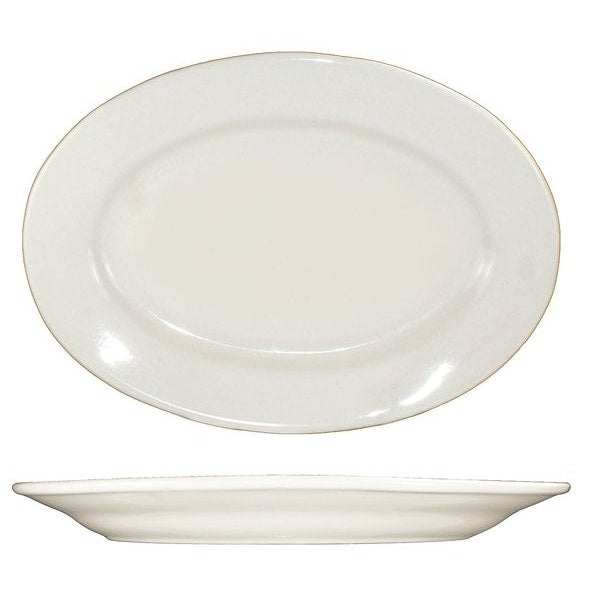 Platter, 7x4-5/8, American White, PK36