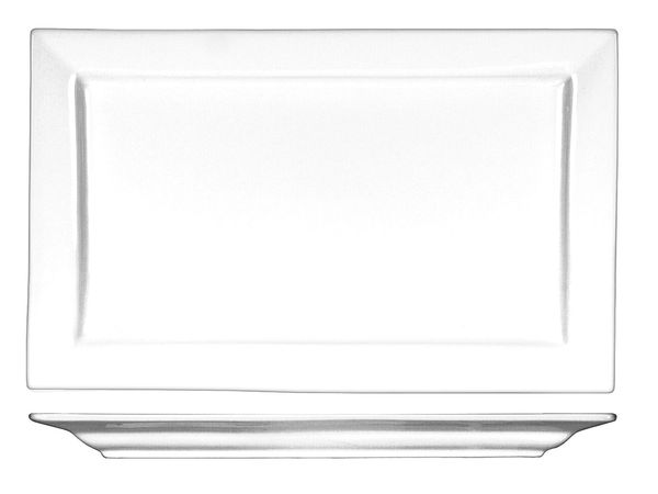 Platter, 9-7/8x6, Bright White, PK36