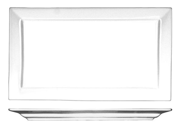 Platter, 11-3/4x6-3/4, Bright White, PK18