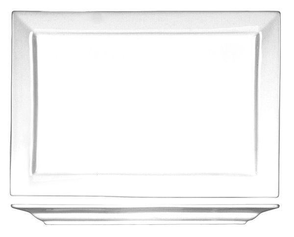 Platter, 12x7-7/8, Bright White, PK6