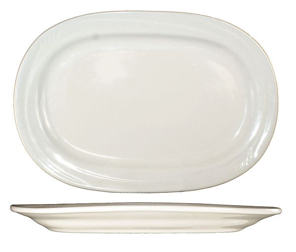 Platter, 8-3/8x5-3/4, American White, PK36