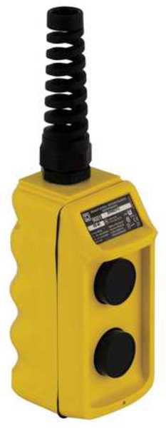 Pendant Push Button Station, 2NO, Yellow