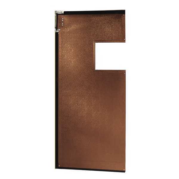 Swinging Door, 7 x 2.5 ft, Medium Brown