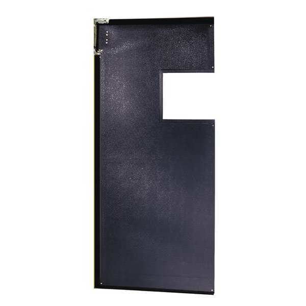 Swinging Door, 8 x 3 ft, Metallic Gray