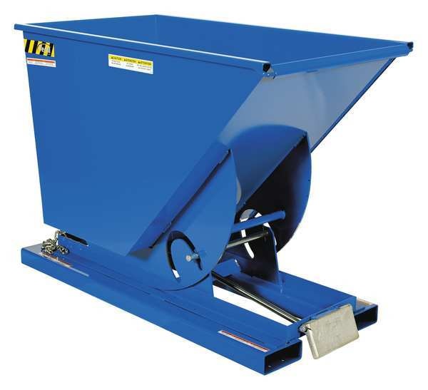 Light Duty Self-Dump Hopper .75 Cubic Yard 2000 lb Blue