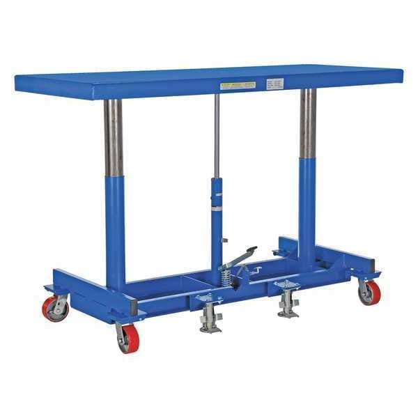Long Deck Cart 2000lb 72 x 30 Poly-On-Steel Casters