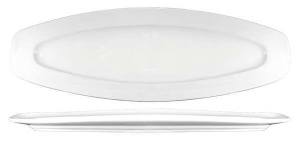 Fish Platter, 21 Inch Length, White, PK12