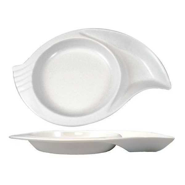 Snail Plate, 8-1/2, White, PK48