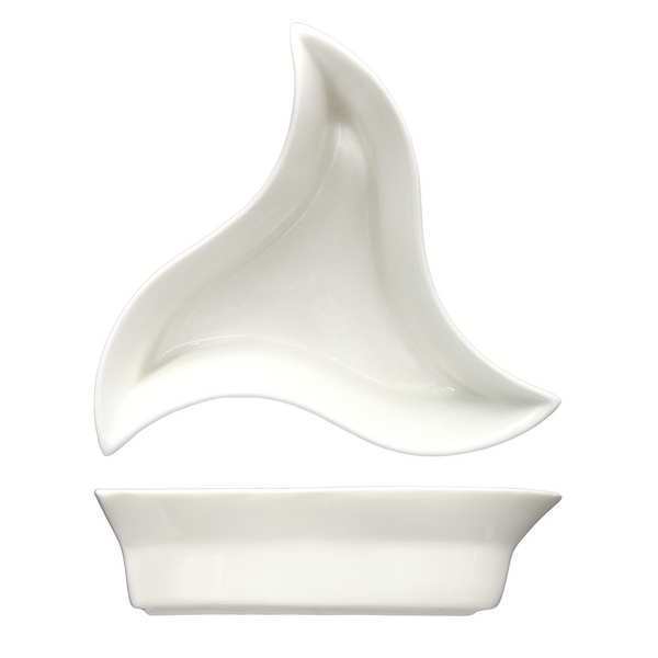 Star Appetizer Dish, 6 Inch, White, PK36