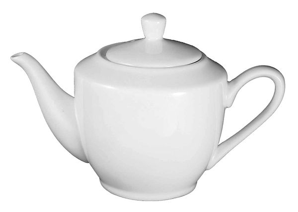 Tea and Coffee Pot, 11 oz. Ceramic Bright White PK24
