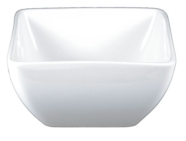 Square Bowl, 14-1/2 oz., Ceramic White PK36