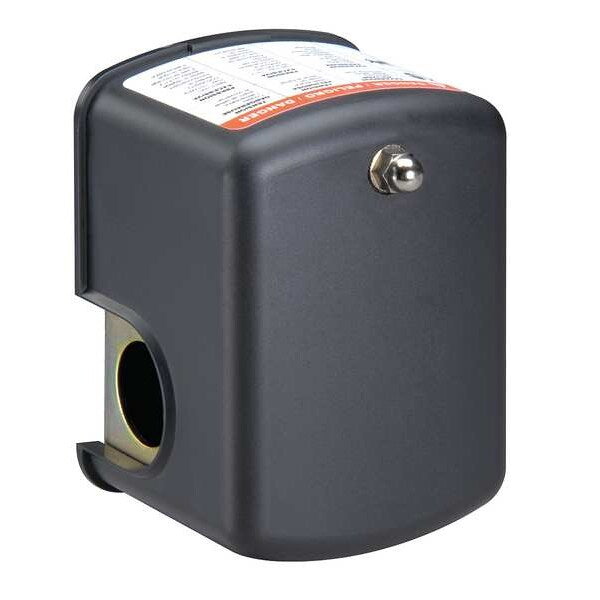 Pressure Switch, (1) Port, 1/4 in FNPT, DPST, 10 to 100 psi, Standard Action