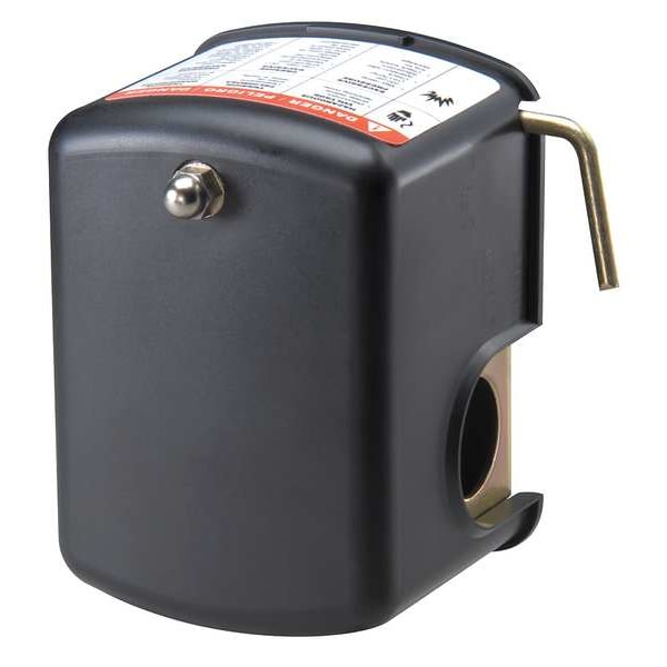 Pressure Switch, (1) Port, 1/4 in FNPT, DPST, 10 to 100 psi, Standard Action