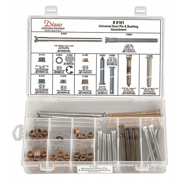 Door Pin & Bushing Assortment, 86 Pc