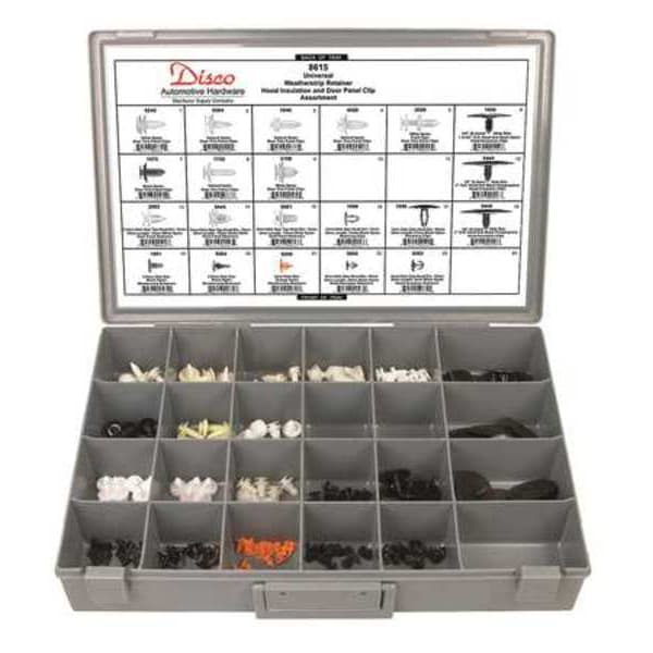 Universal Door Panel & Hood Clip Asst