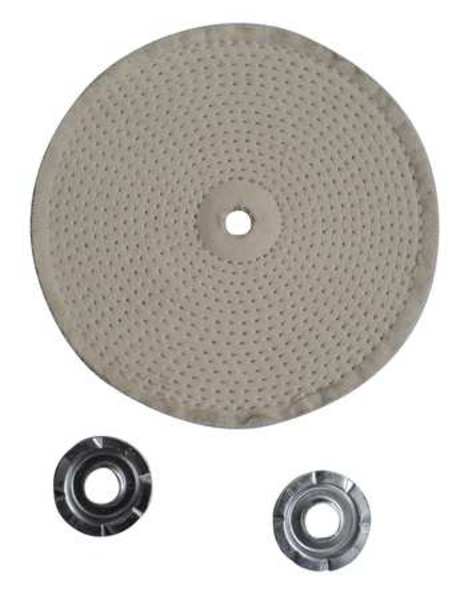 Buffing Wheel, Spiral Sewn, 10 In Dia.
