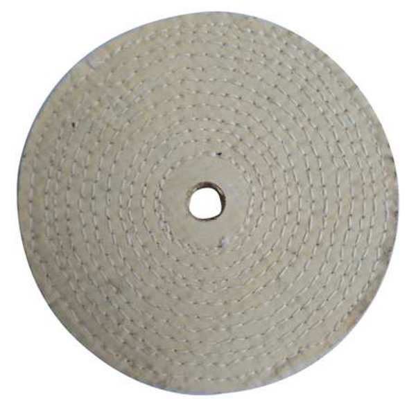 Buffing Wheel, Spiral Sewn, 10 In Dia.