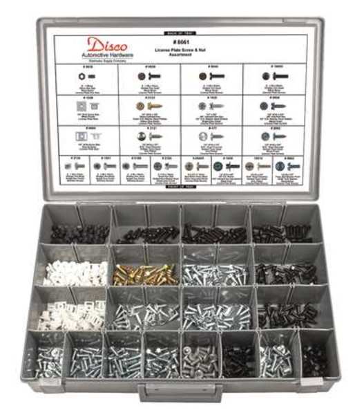 Nut and Screw Assortment, Nylon, Zinc Plated Finish