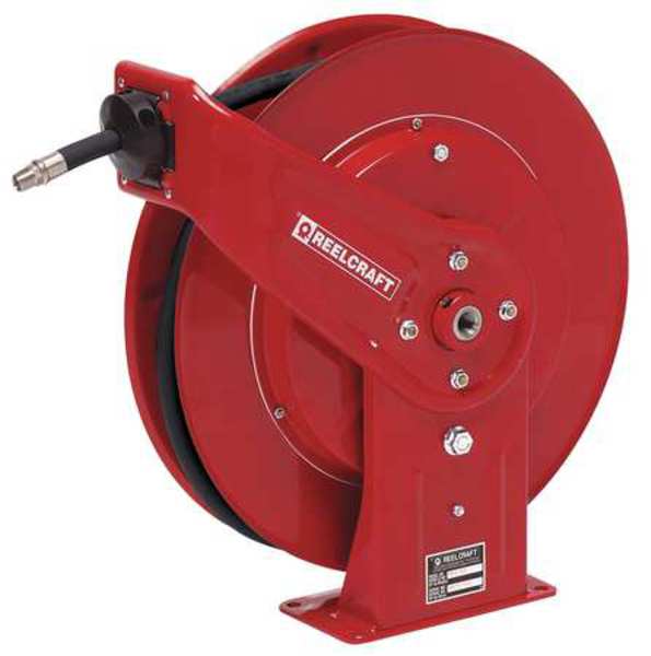 Spring Return Hose Reel, 3/4 in Hose Dia., 25 ft Length, 300 psi