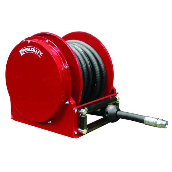 Spring Return Hose Reel, 1 in Hose Dia., 50 ft Length, 250 psi