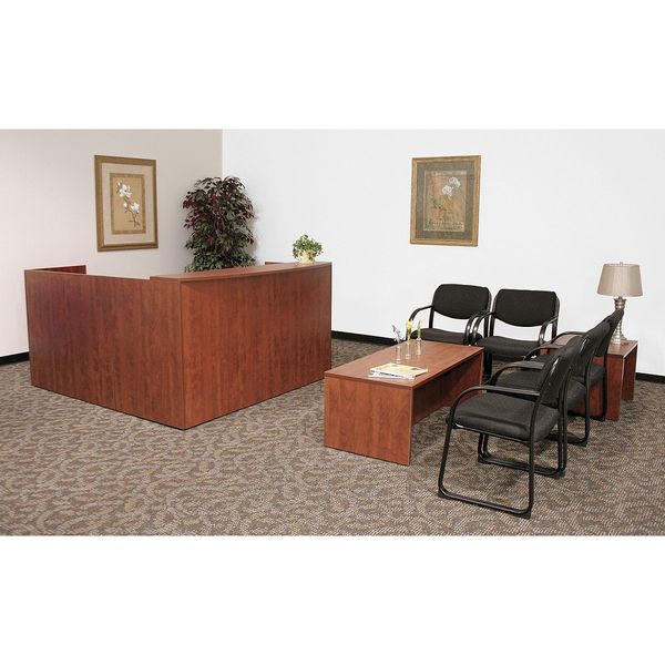 Reception Desk, 82D, 71W, 42H, Cherry, Wood