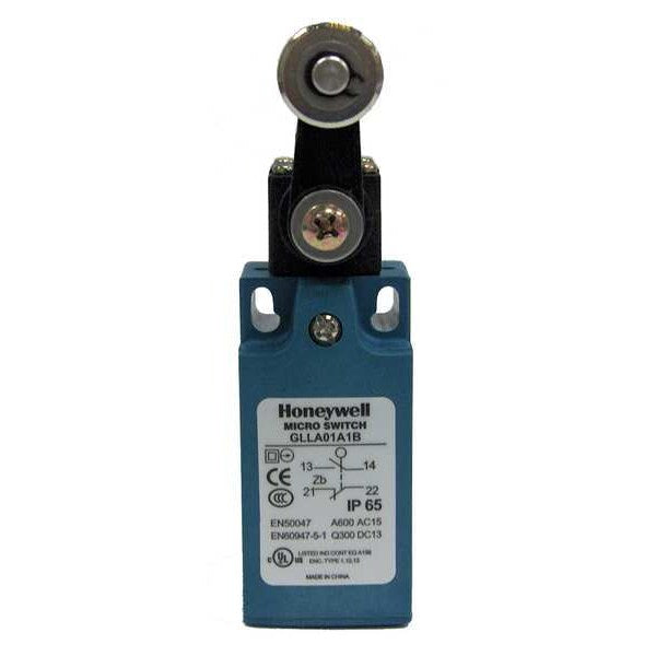 Limit Switch, Roller Lever, Rotary, 1NC/1NO, 10A @ 300V AC