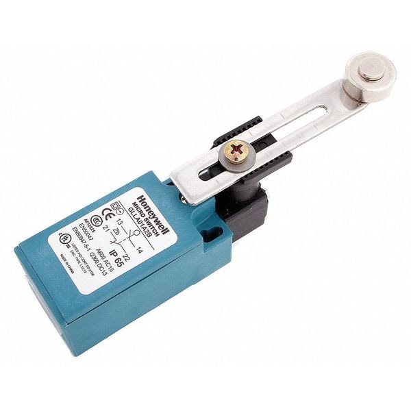 Limit Switch, Roller Lever, Rotary, 1NC/1NO, 10A @ 300V AC